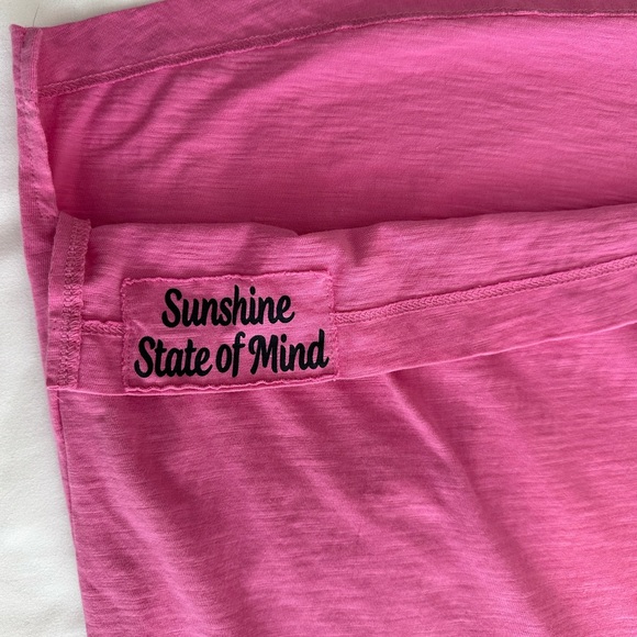 Studio Park x Kerstin Lindquist Isabella Crew Neck Tee, Pink Rose, Sz Small - Picture 6 of 6